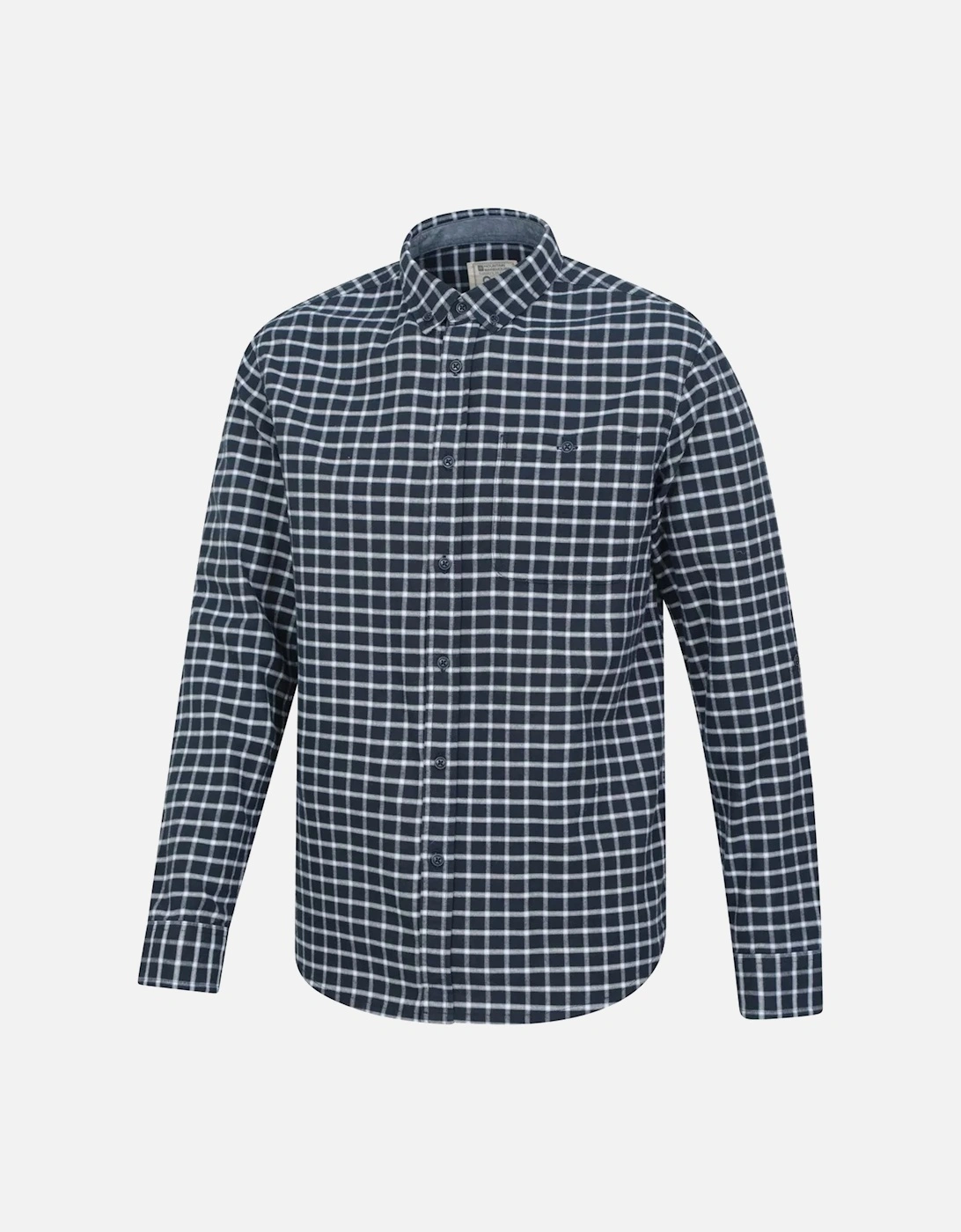 Mens Driftwood Checked Organic Shirt