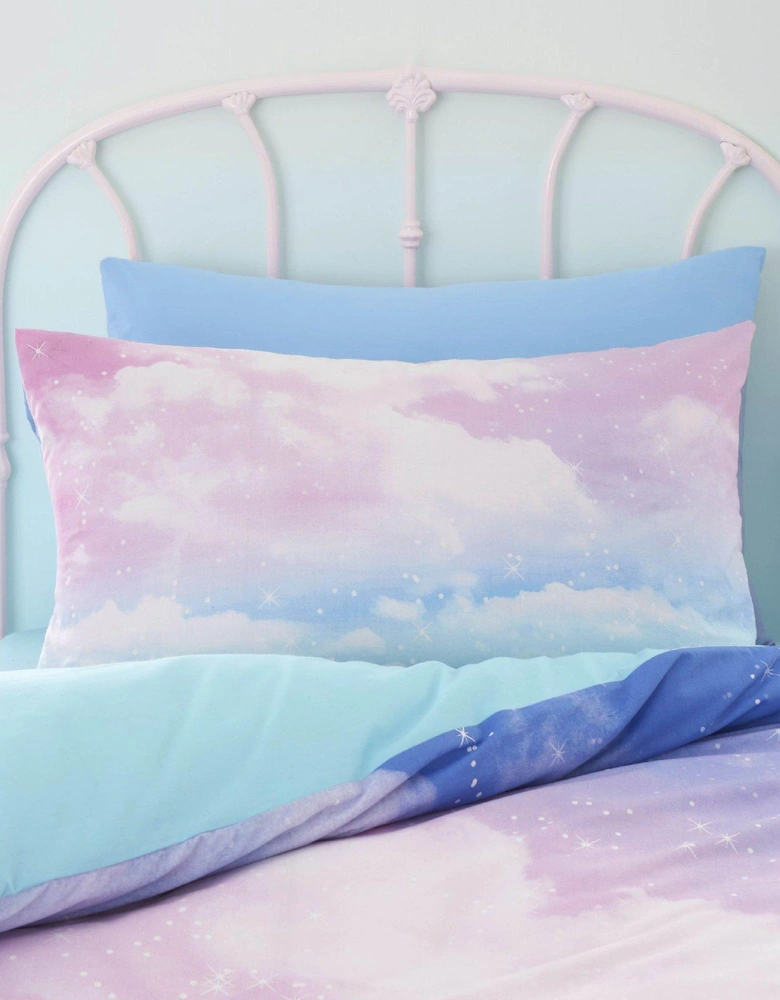 Ombre Rainbow Clouds Duvet Cover Set - Multi