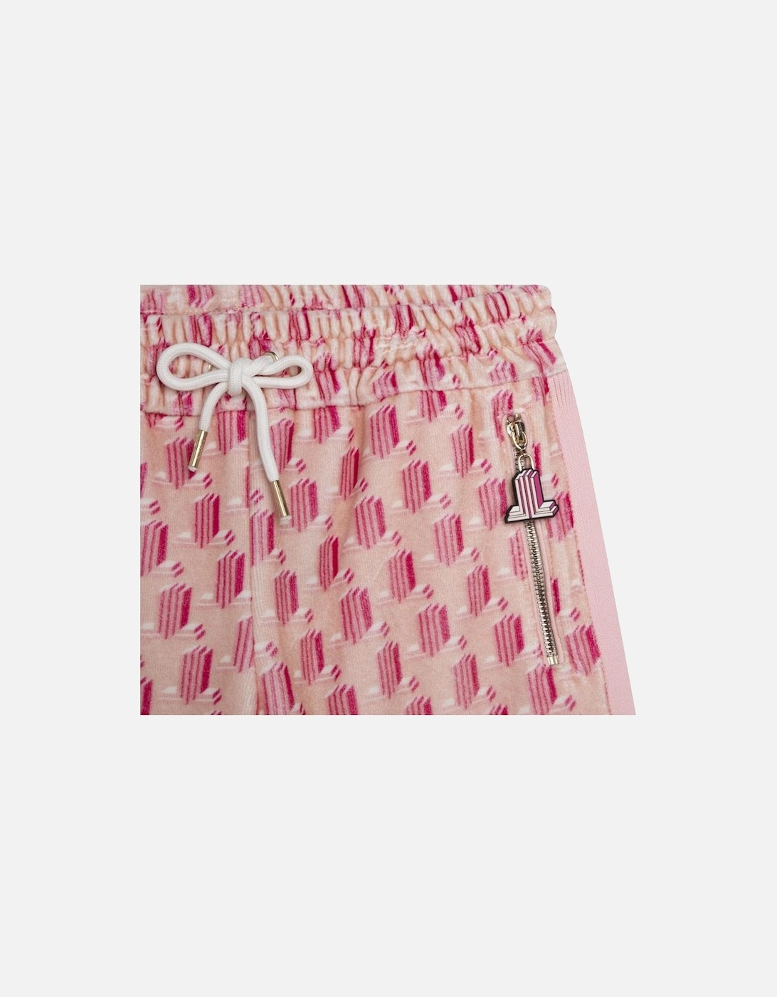 Girls Velvet Jogging Bottoms Pink