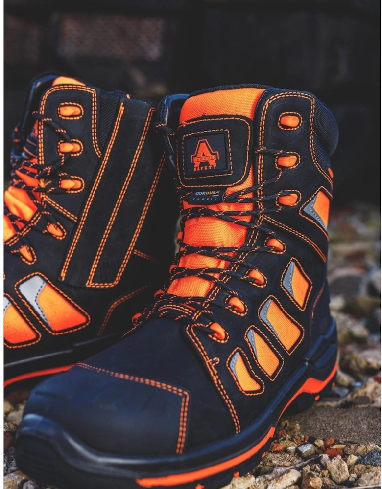 Beacon Leather Orange Safety Boots