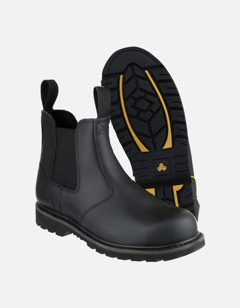 model FS5 Goodyear Welted Pull on Safety Dealer Boot Male in Black