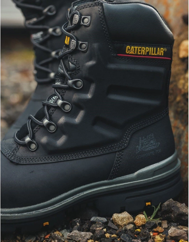 Caterpillar Premier Leather Black Safety Boots