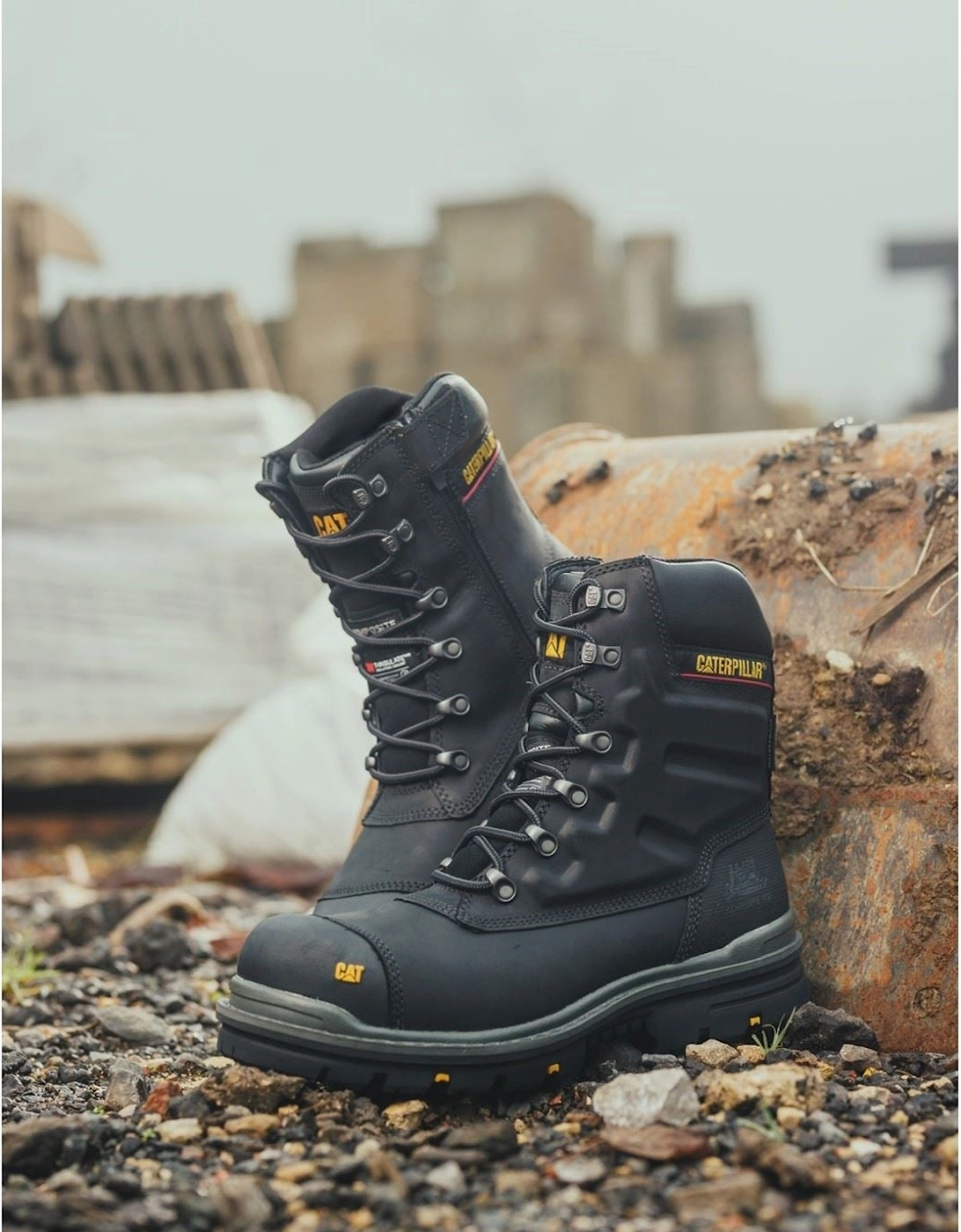 Caterpillar Premier Leather Black Safety Boots