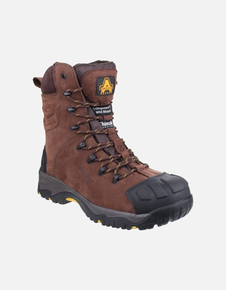 model AS995 Pillar Hi-leg Safety Boot Male in Brown