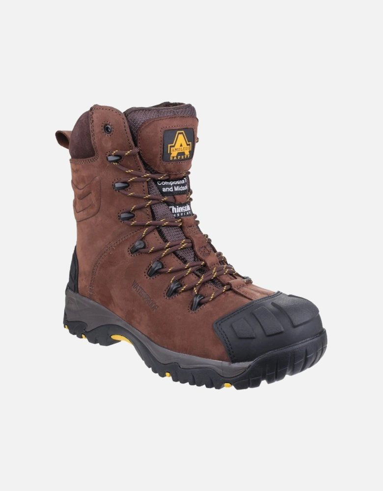 model AS995 Pillar Hi-leg Safety Boot Male in Brown