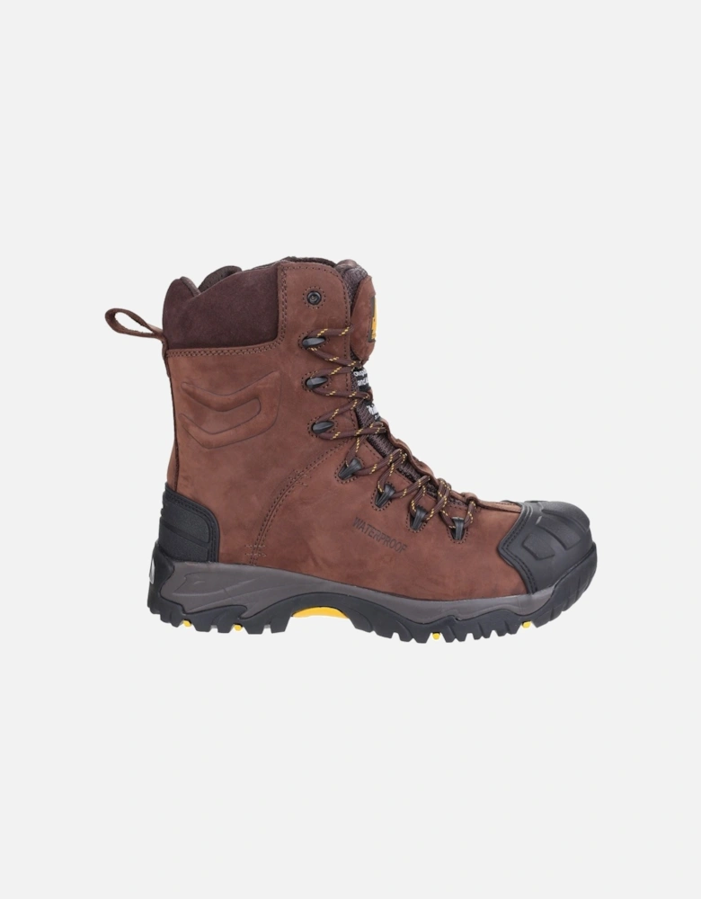 model AS995 Pillar Hi-leg Safety Boot Male in Brown