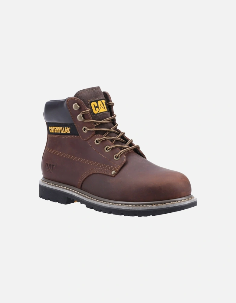 Caterpillar Powerplant S3 Nubuck Brown Safety Boots