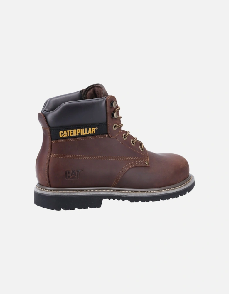 Caterpillar Powerplant S3 Nubuck Brown Safety Boots