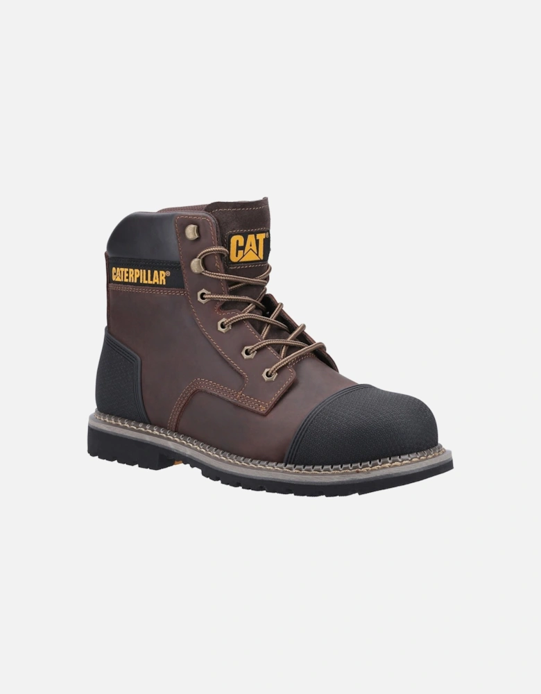 Caterpillar Powerplant S3 Leather Brown Safety Boots