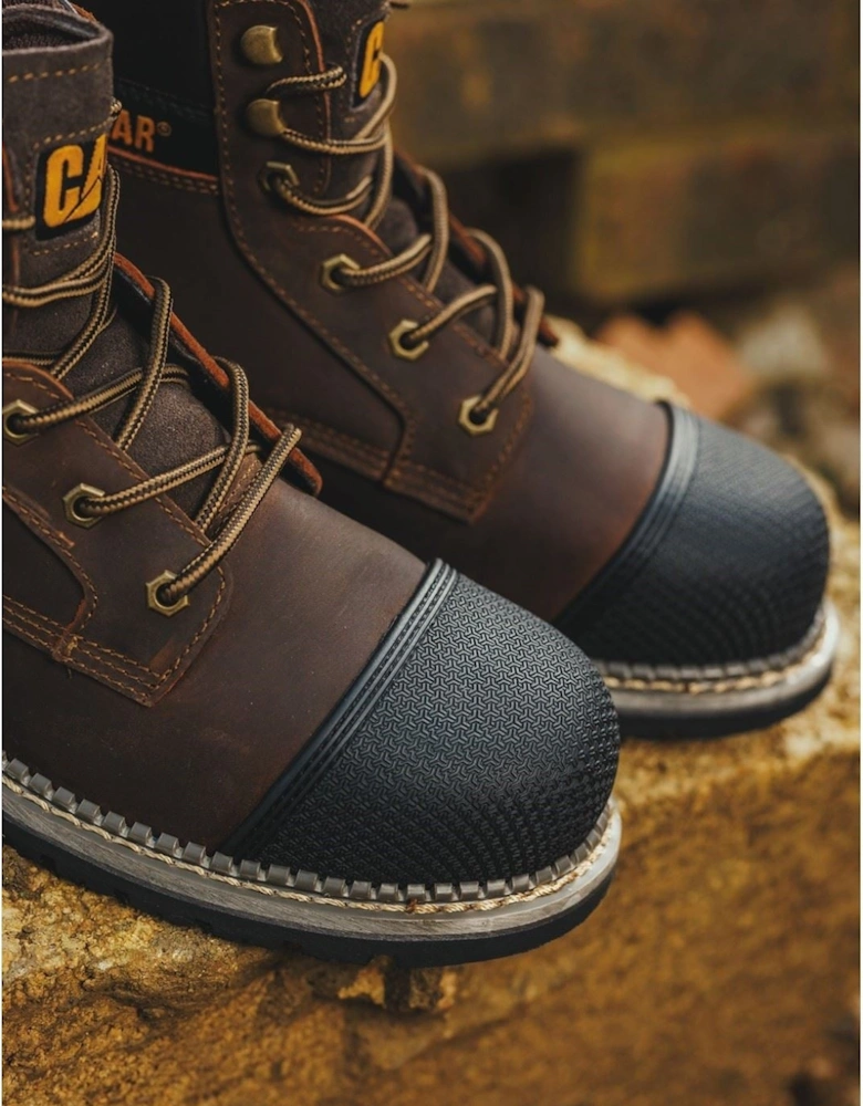 Caterpillar Powerplant S3 Leather Brown Safety Boots