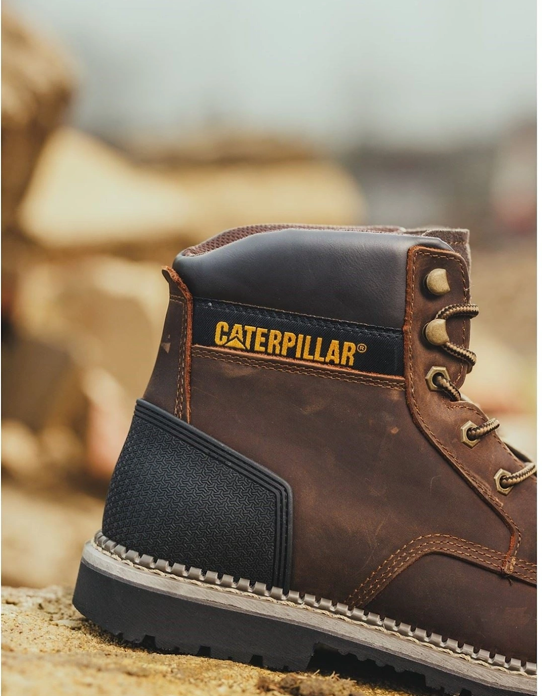 Caterpillar Powerplant S3 Leather Brown Safety Boots