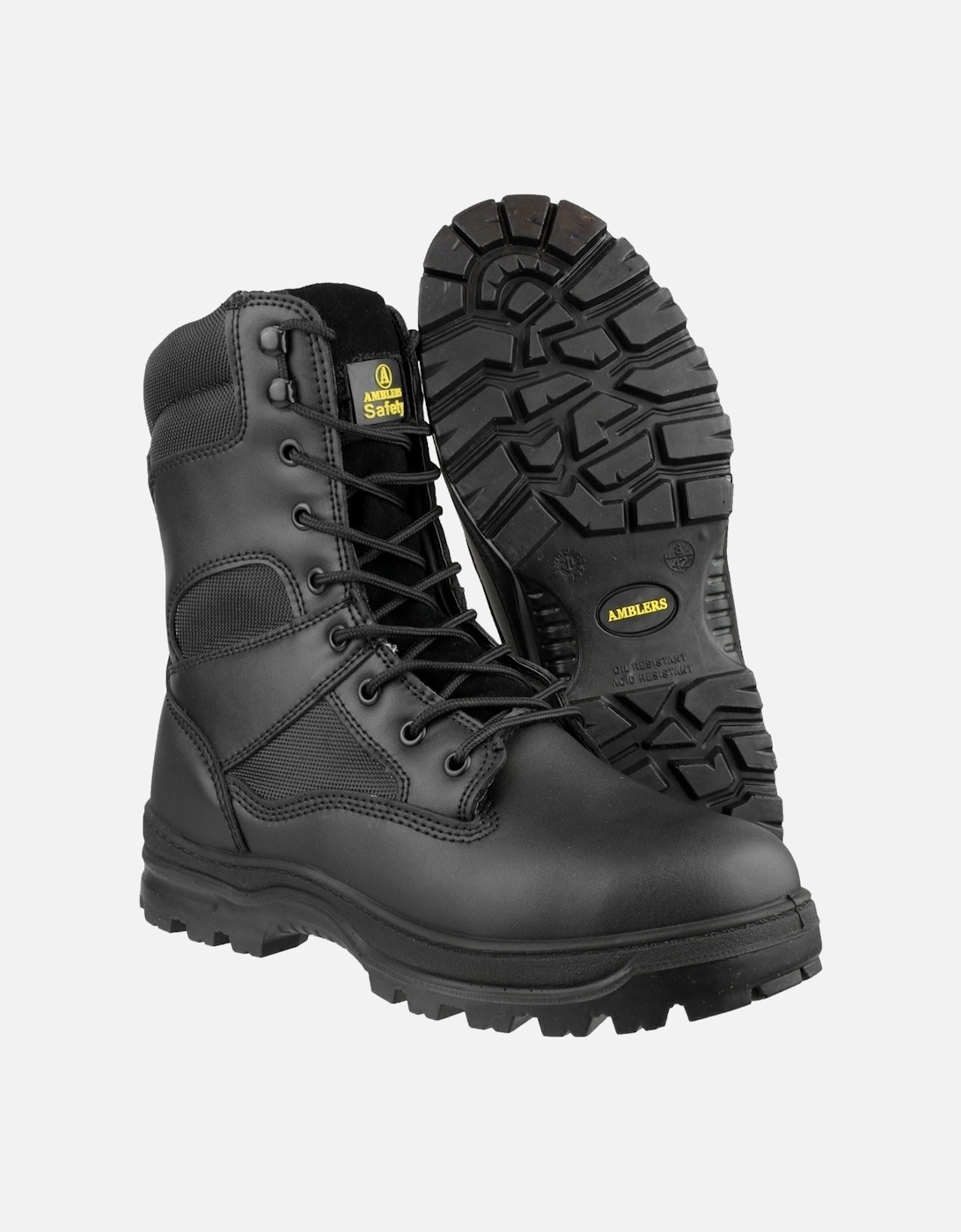 model FS008 Hi leg Safety Boot Unisex in Black