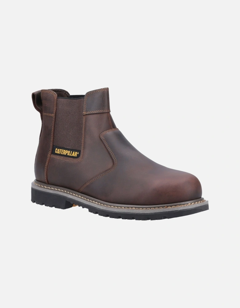 Caterpillar Powerplant Dealer Nubuck Brown Safety Boots