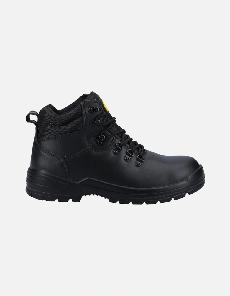 258 Leather Black Safety Boots