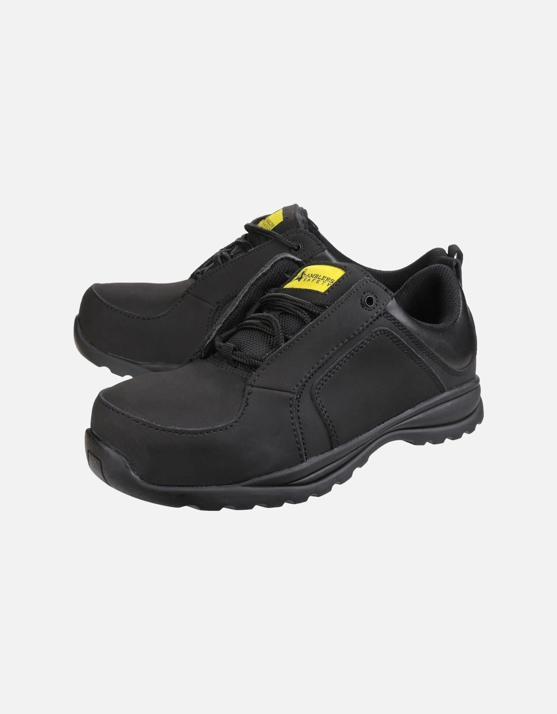 FS59C Leather Women's Black Safety Trainers