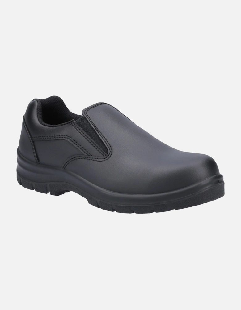 AS716C Leather Women's Black Safety Shoes