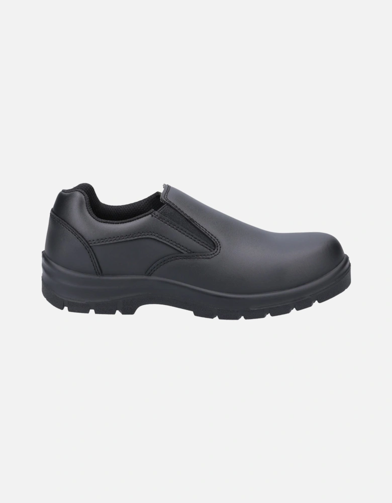 AS716C Leather Women's Black Safety Shoes