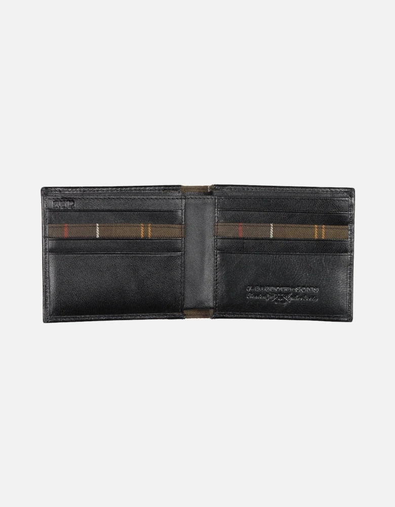 Leather Tartan Wallet & Card Holder Set
