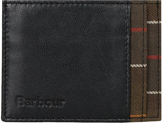 Leather Tartan Wallet & Card Holder Set