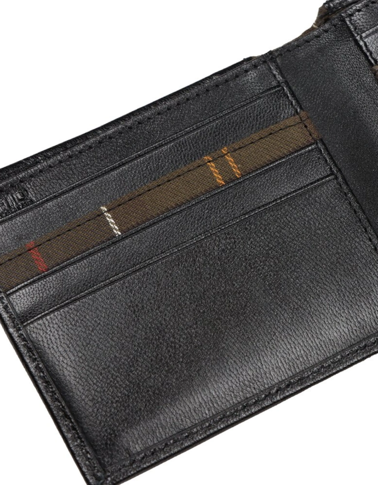 Leather Tartan Wallet & Card Holder Set