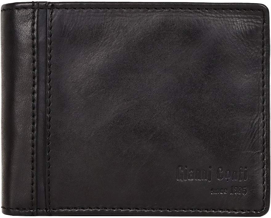Gianni Conti Unisex Black Aldo Wallet - Size: One Size