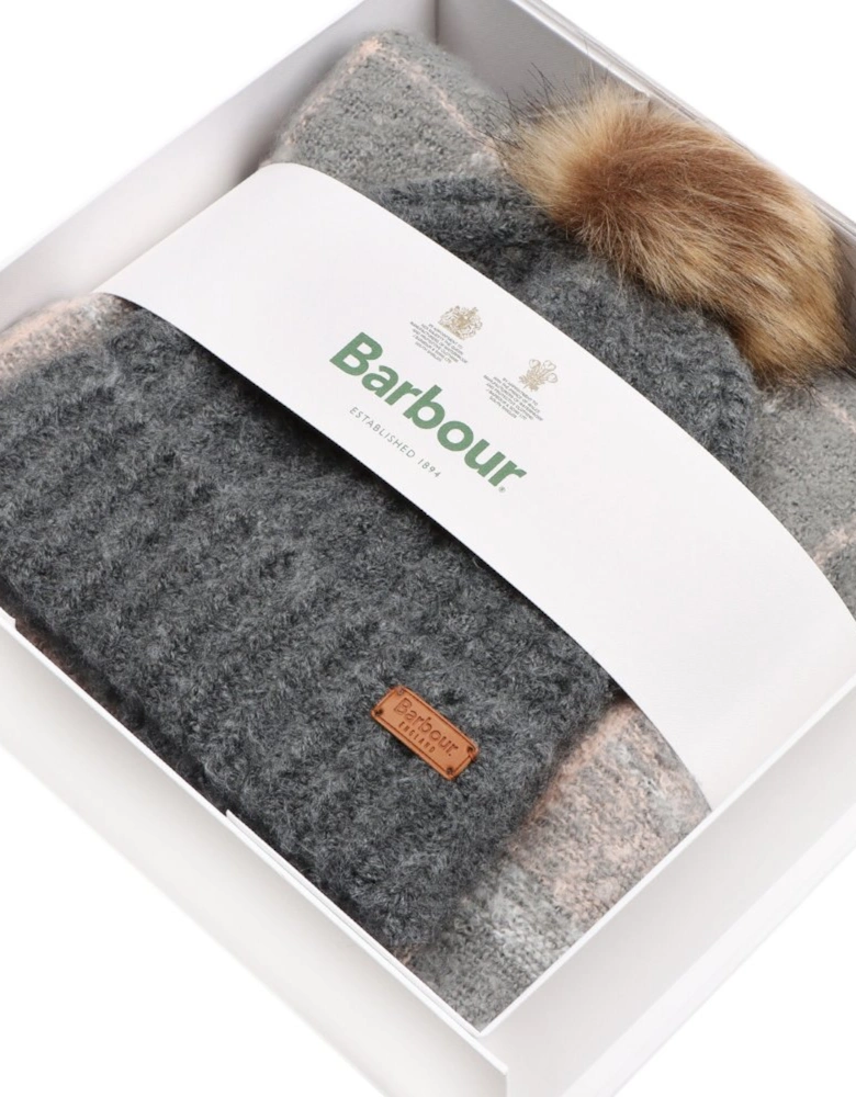 Saltburn Beanie & Tartan Scarf Set