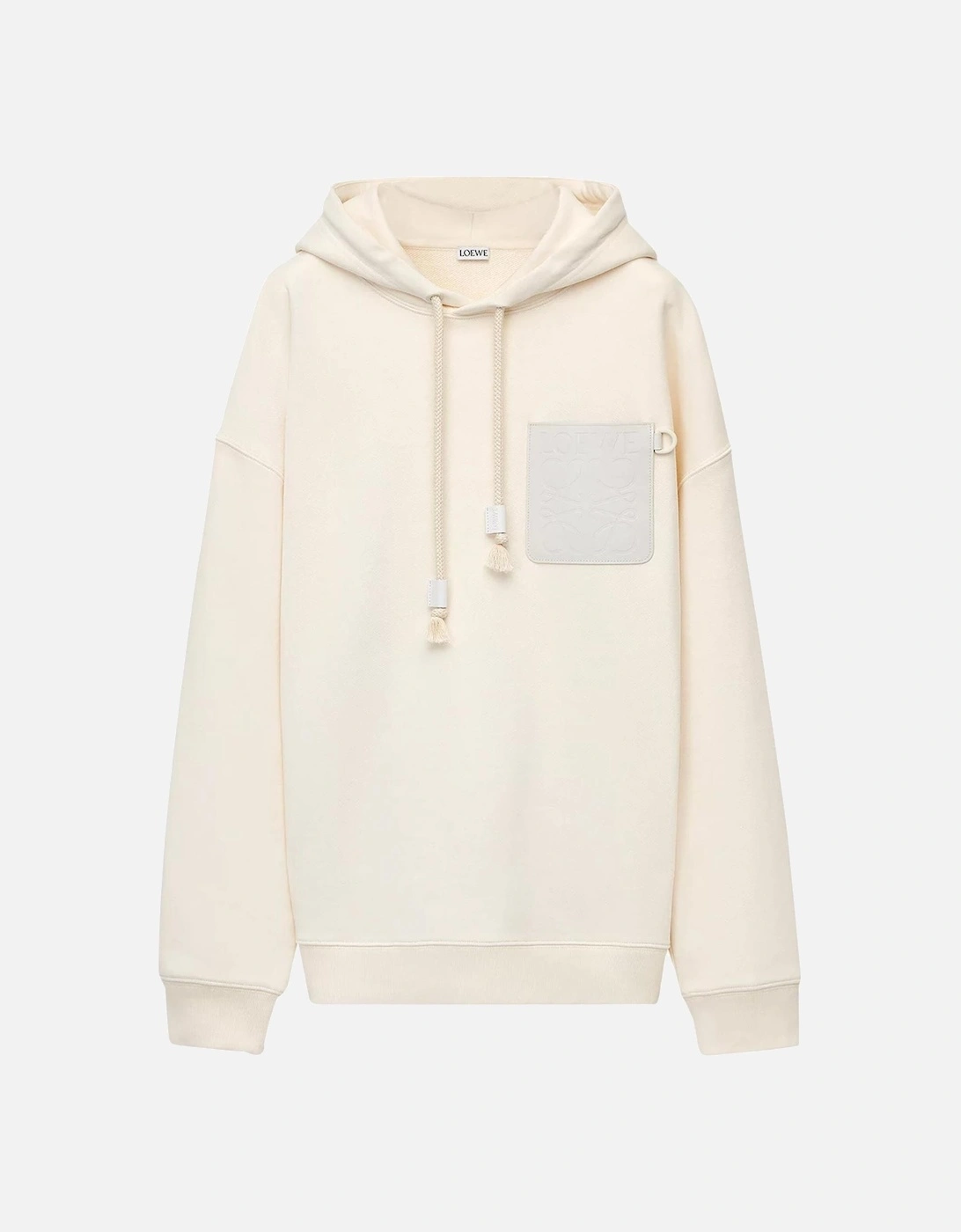 Anagram Patch Pocket Hoodie in White Ash, 5 of 4