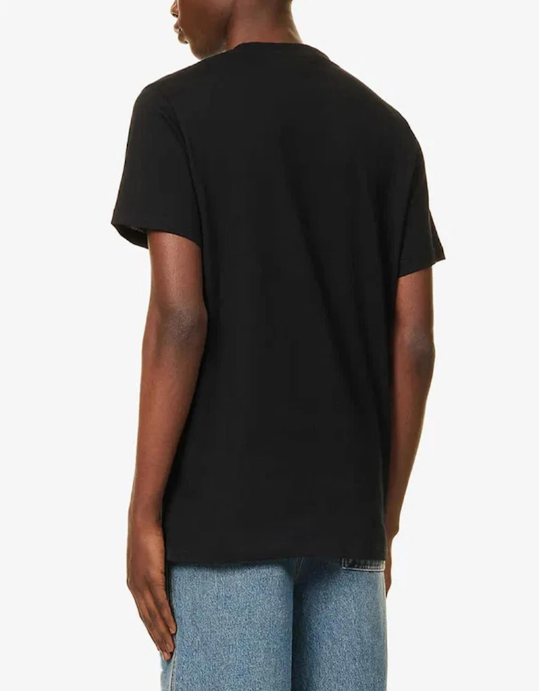 Anagram Fake Pocket T-Shirt in Black