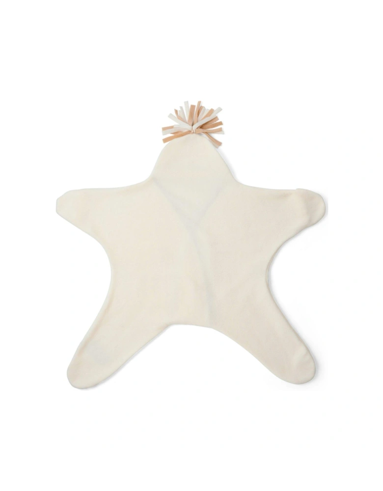 Star Fleece Baby Wrap Blanket (0-6 months) - Cream