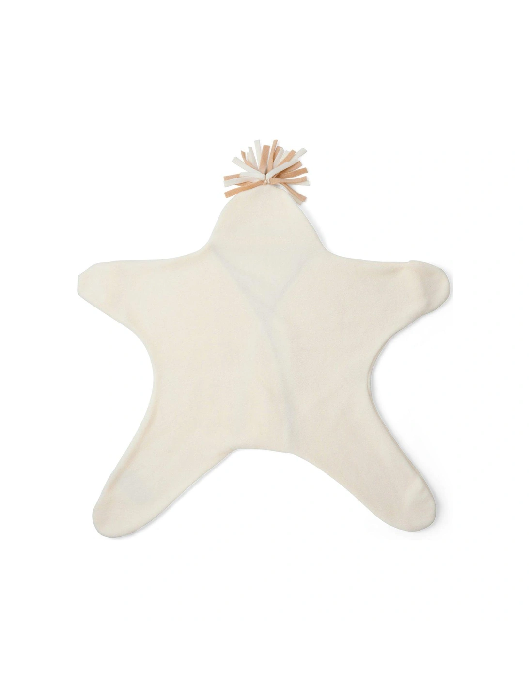 Star Fleece Baby Wrap Blanket (0-6 months) - Cream