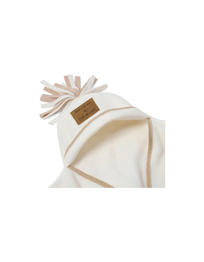 Star Fleece Baby Wrap Blanket (0-6 months) - Cream