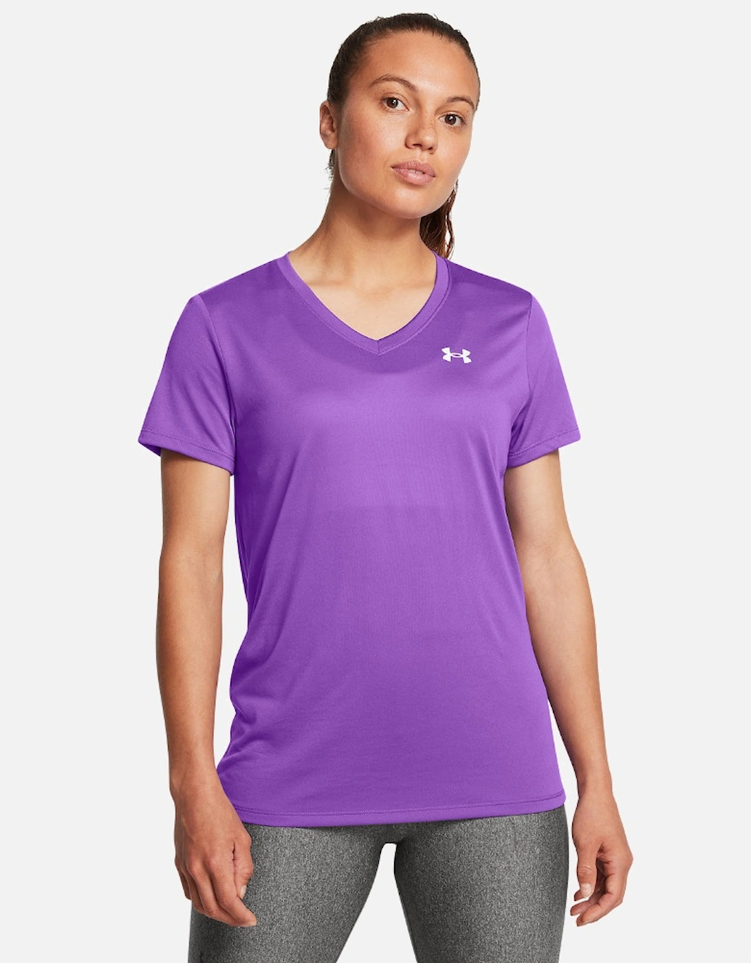 Womens Tech SSV Short Sleeve V Neck T Shirt, 3 of 2