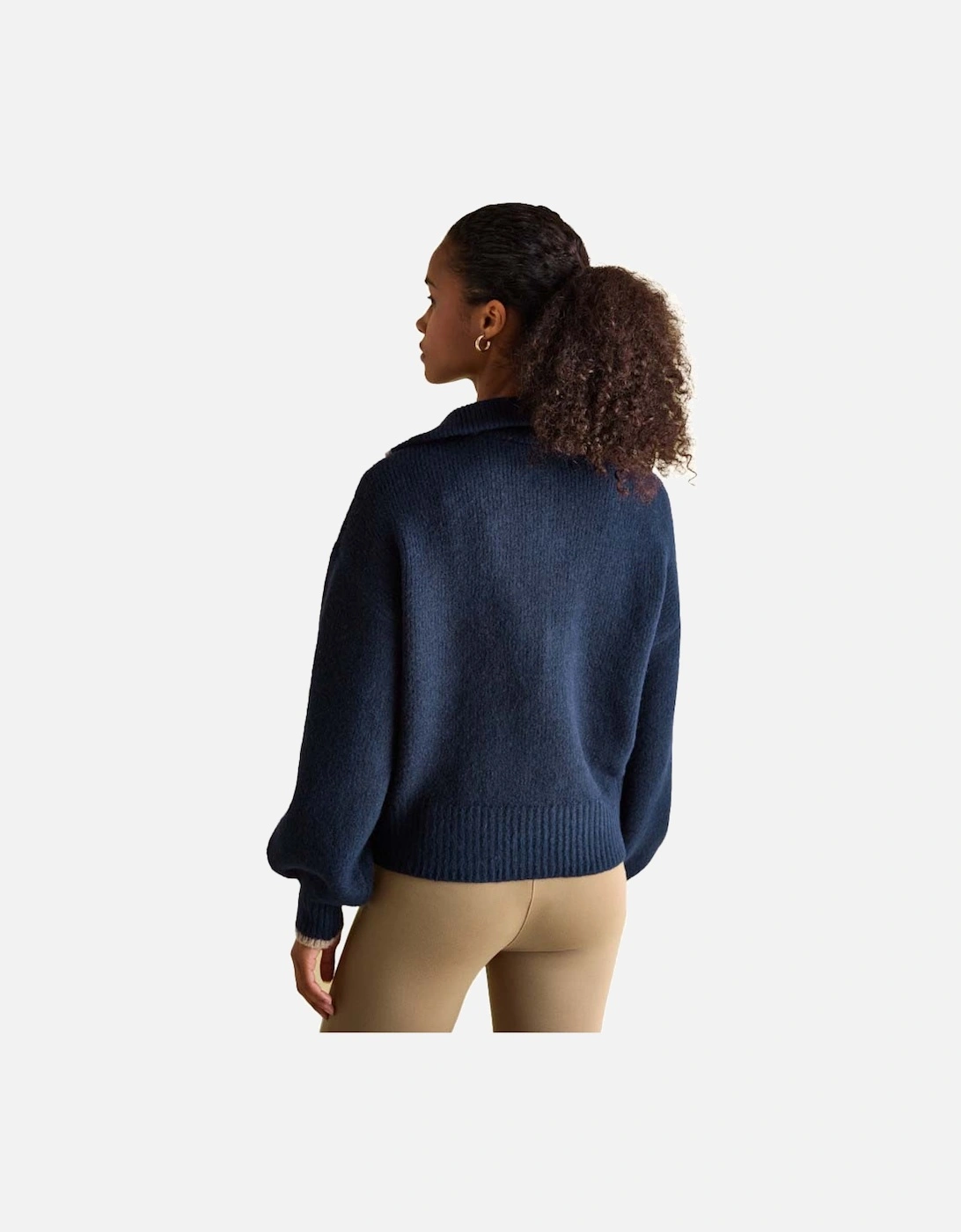 Womens Elmore Knitted Quarter Zip Jumper