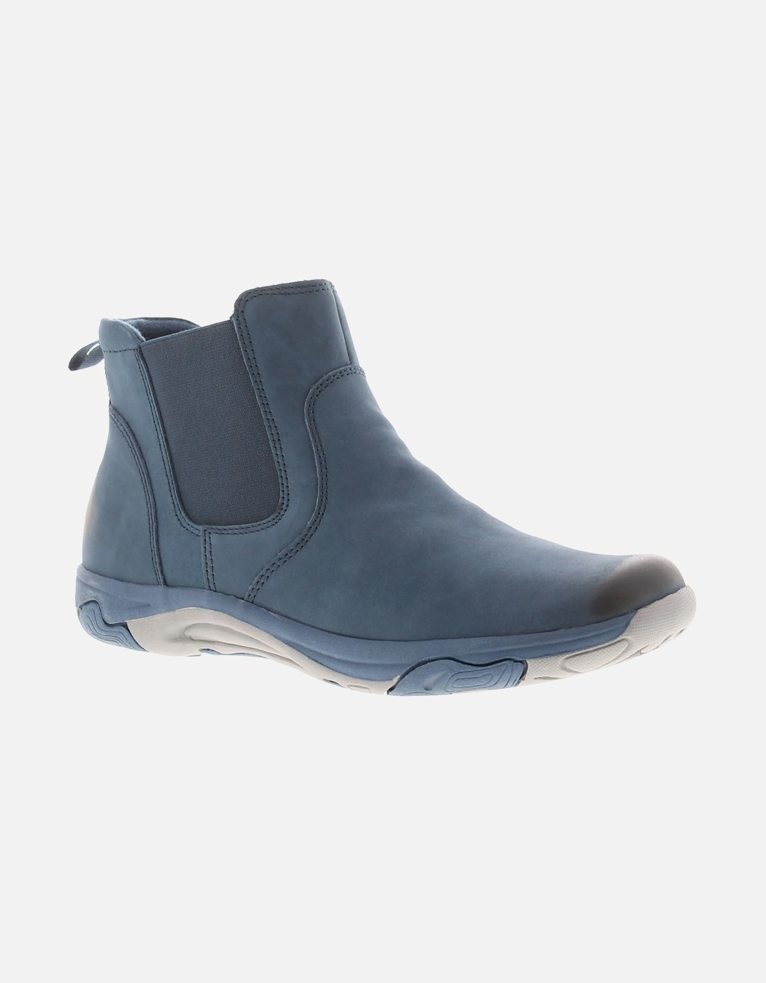 Freespirit Women's Free Spirit Womens Boots Ankle Preta Leather Slip On navy UK Size - Blue - Size: 5