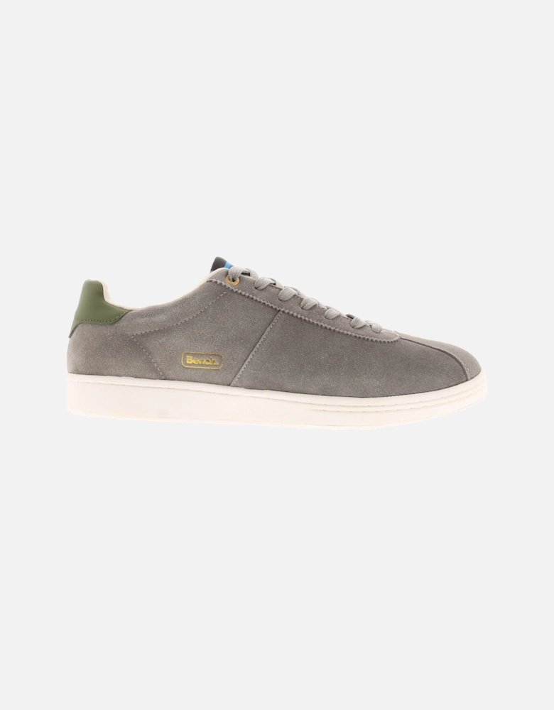 Mens Trainers Fletcher Leather grey UK Size