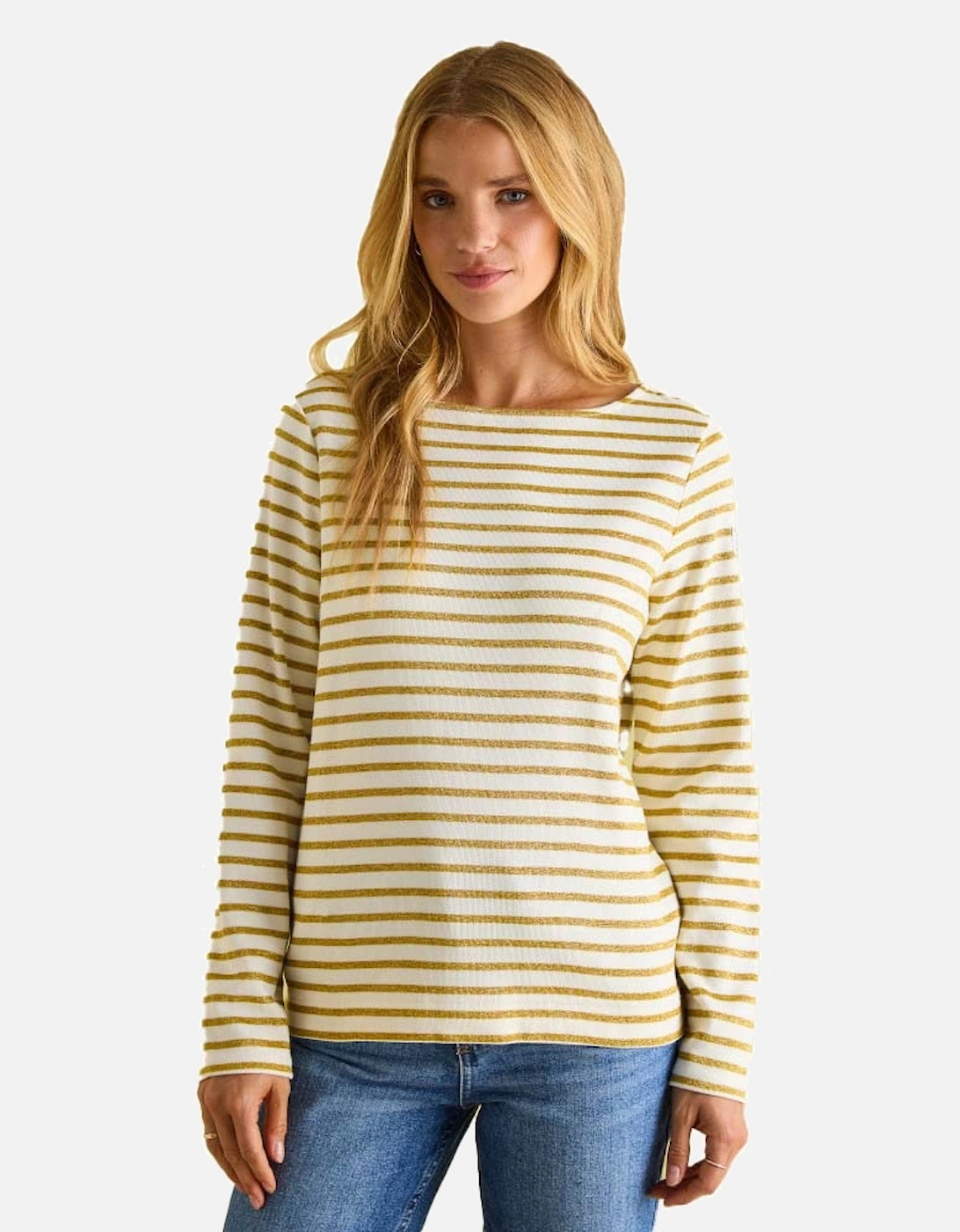 Womens Harbour Cotton Long Sleeved Top, 6 of 5