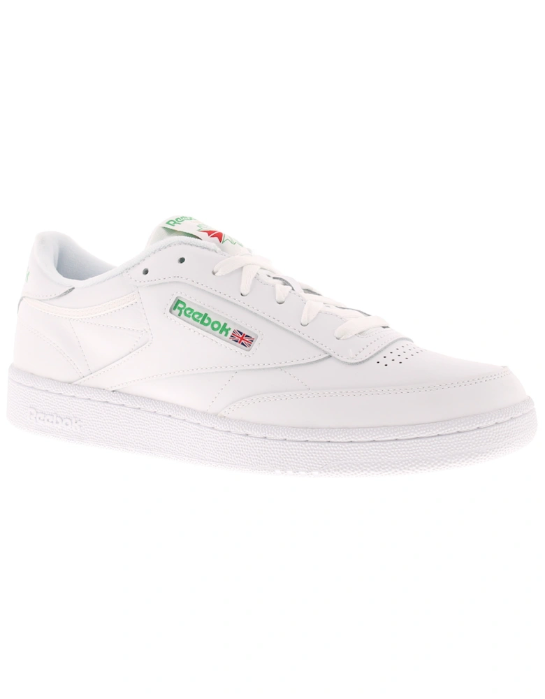 Mens Skate Shoes Club C85 Leather Lace Up white UK Size