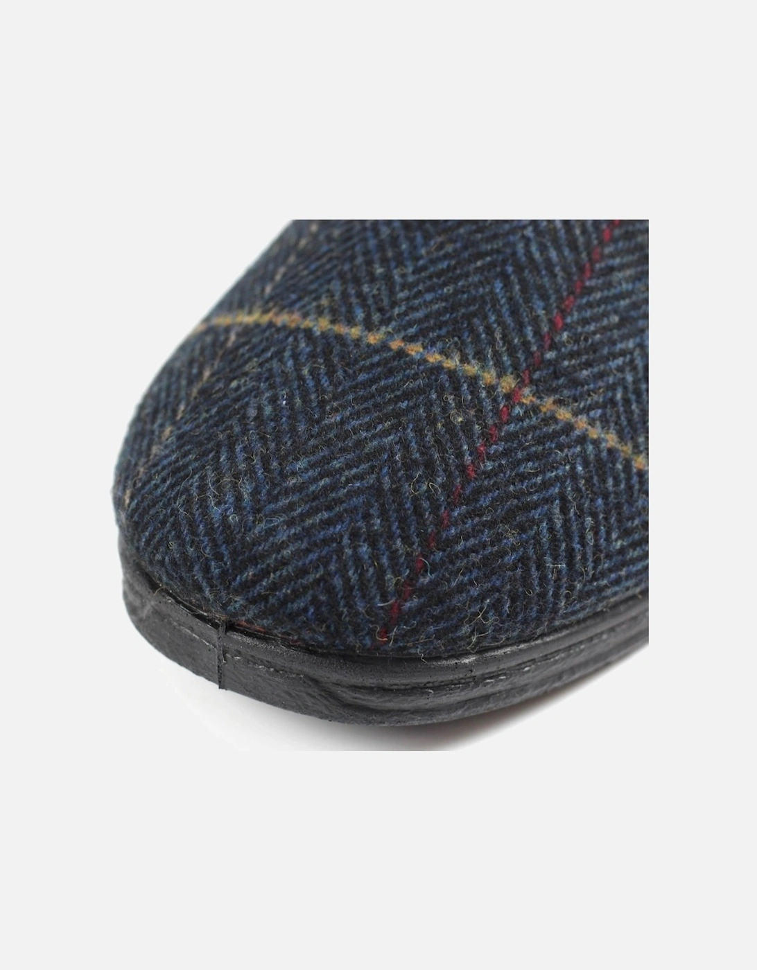 Harrison Navy Tweed Slipper