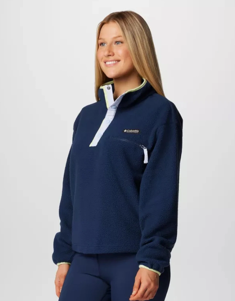 Women's Helvetia™ II Cropped Sherpa Half Snap Fleece Collegiate Navy