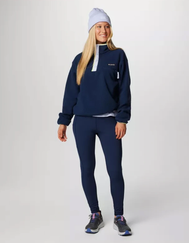 Women's Helvetia™ II Cropped Sherpa Half Snap Fleece Collegiate Navy