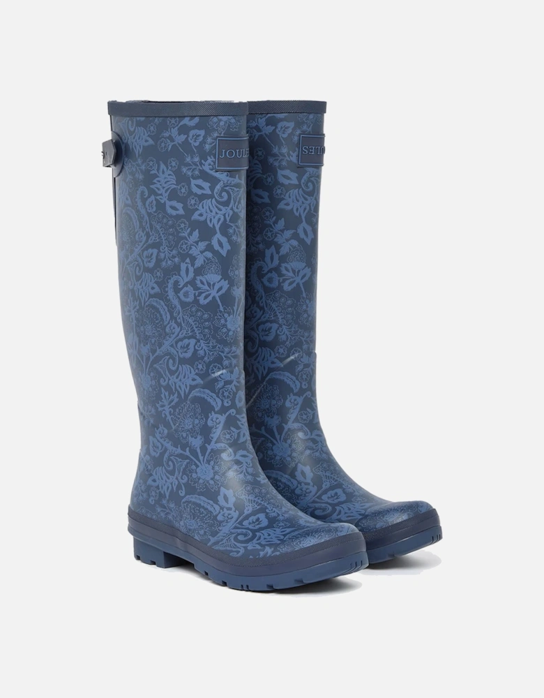 Womens Welly Print Adjustable Tall Wellington Boots