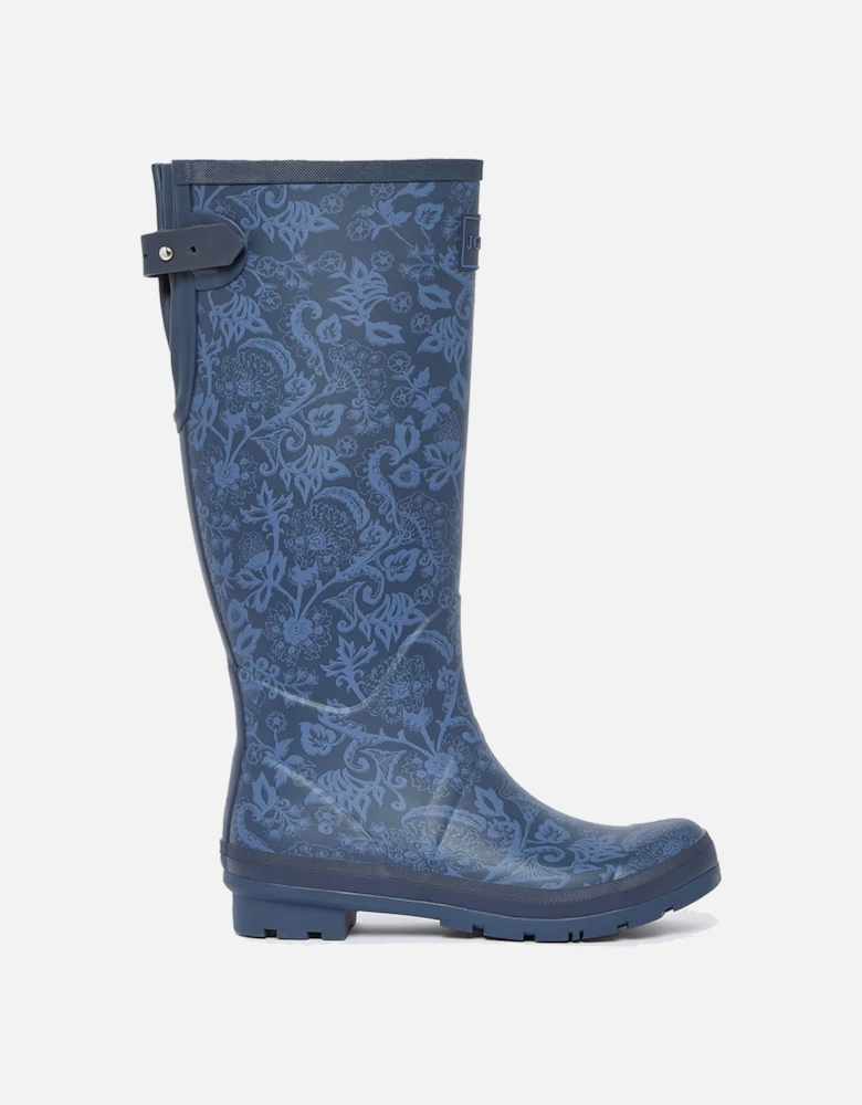 Womens Welly Print Adjustable Tall Wellington Boots