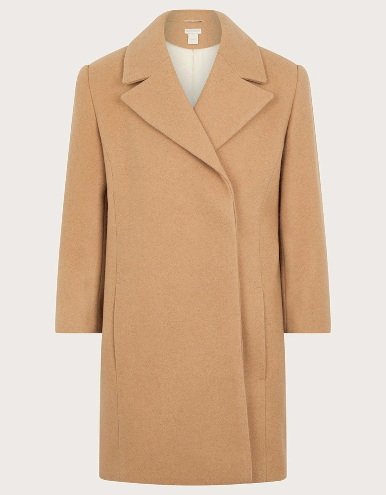 Girls Overcoat Coat - Brown