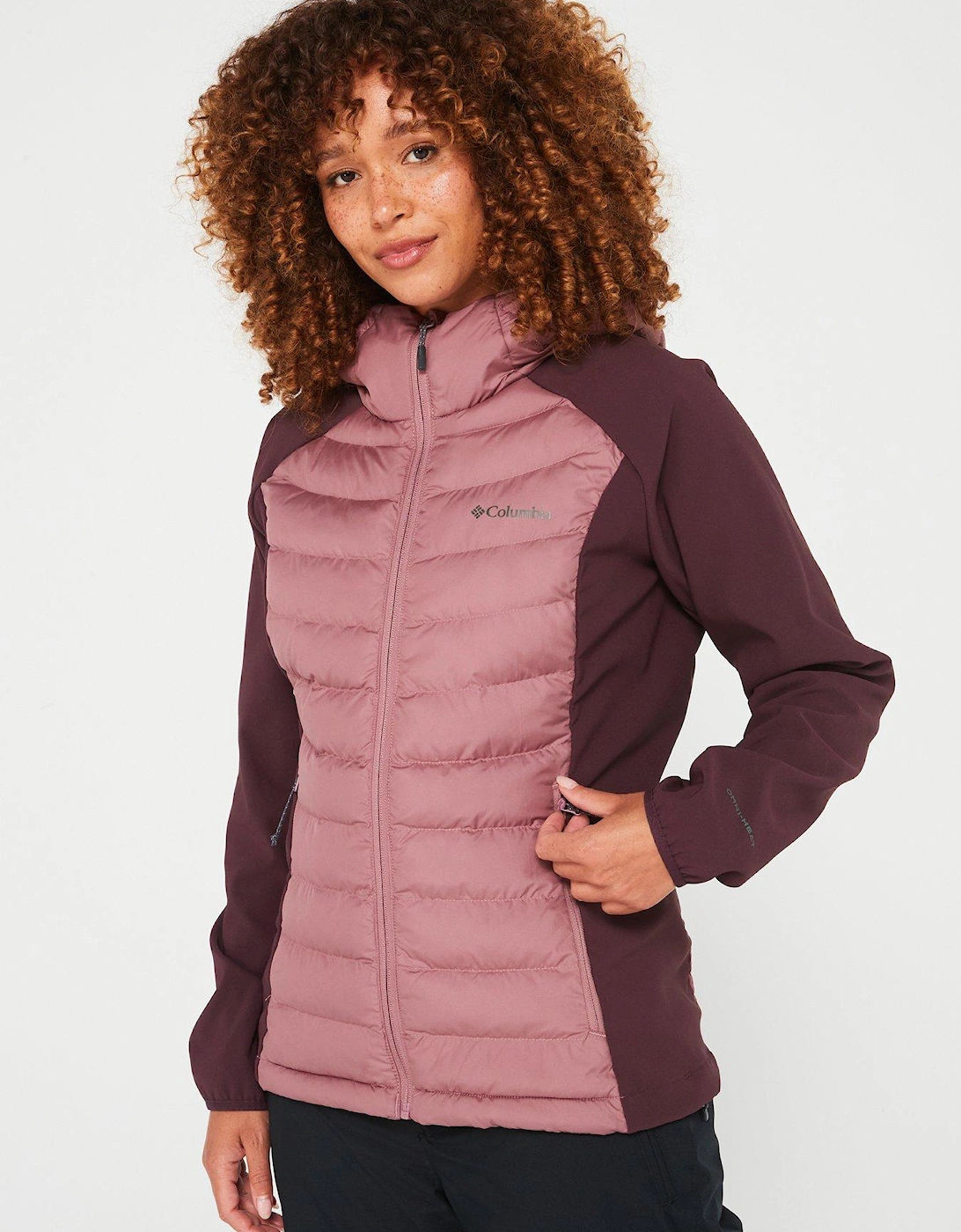 Women's Powder Lite II Hybrid Hooded Jacket - Purple, 2 of 1