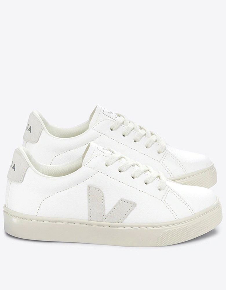 Junior Small Esplar Laces Trainers - White/Beige