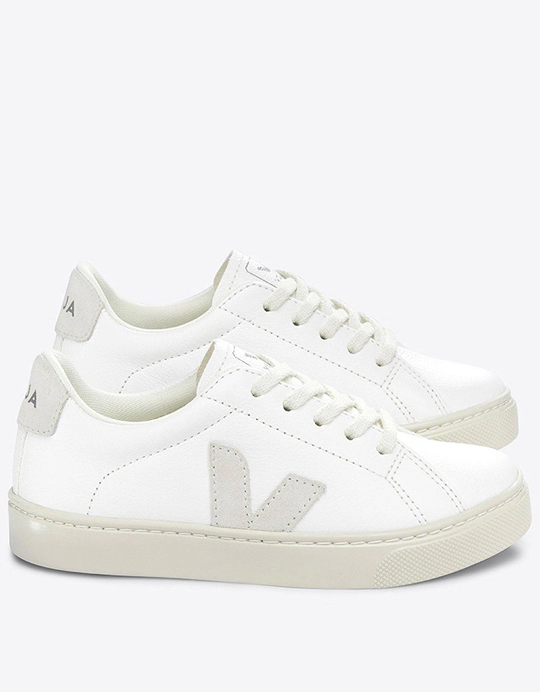 Junior Small Esplar Laces Trainers - White/Beige, 2 of 1