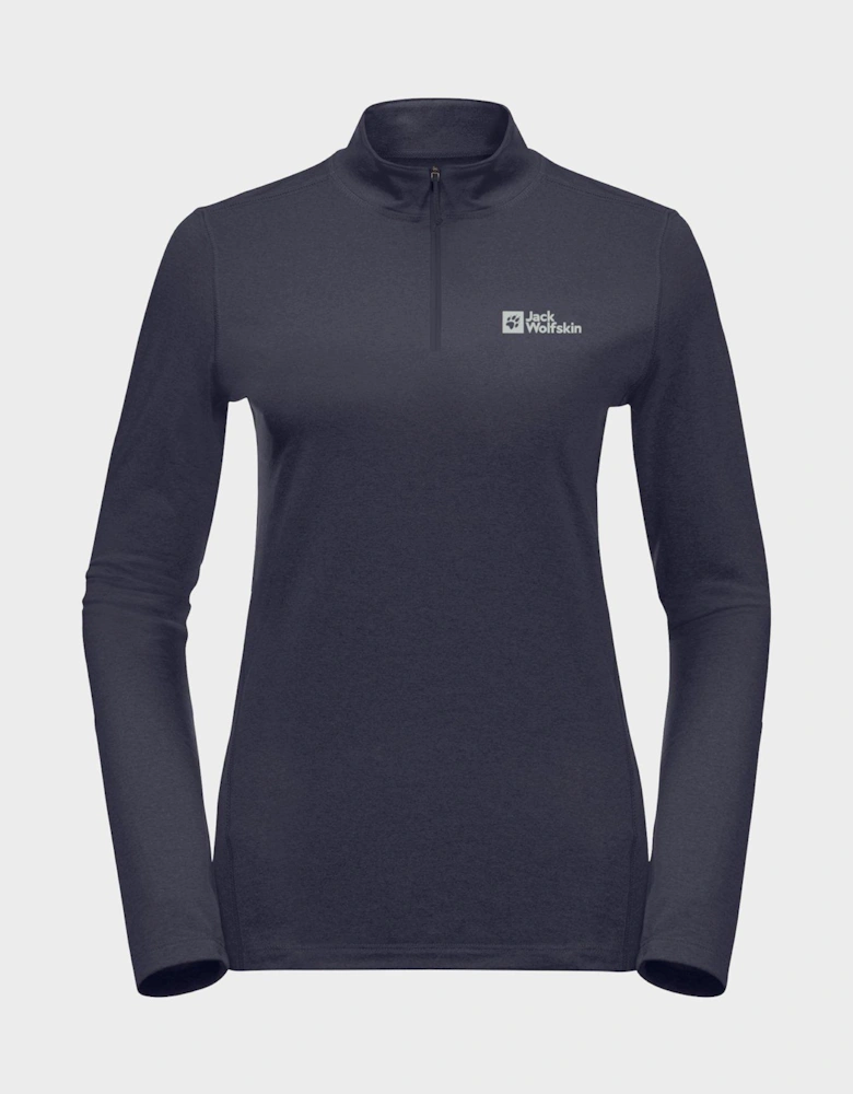 Womens Sky Thermal Half Zip - Grey