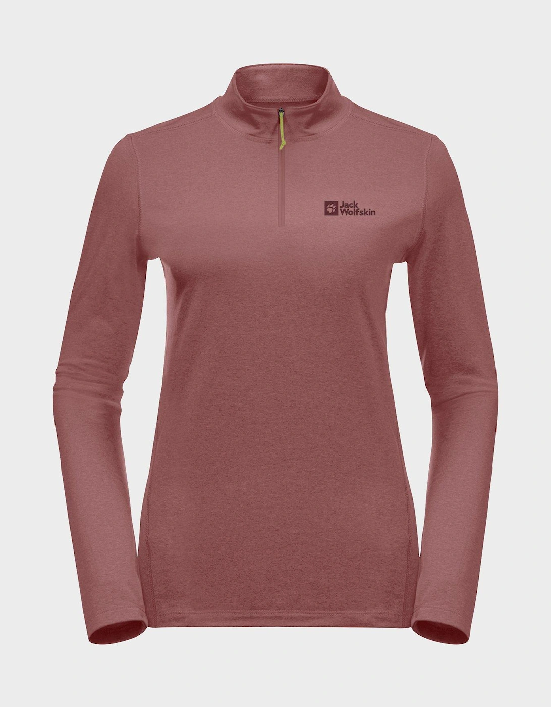 Womens Sky Thermal Half Zip - Burgandy, 2 of 1