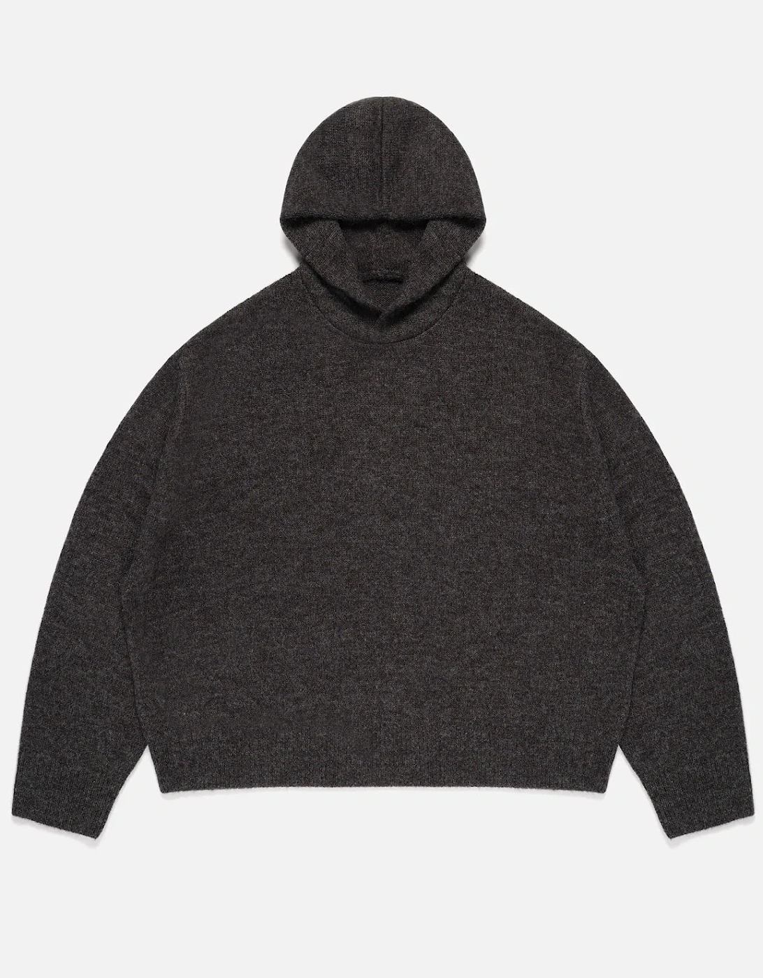 Oversized Fit Mohair Blend Knit Hoodie