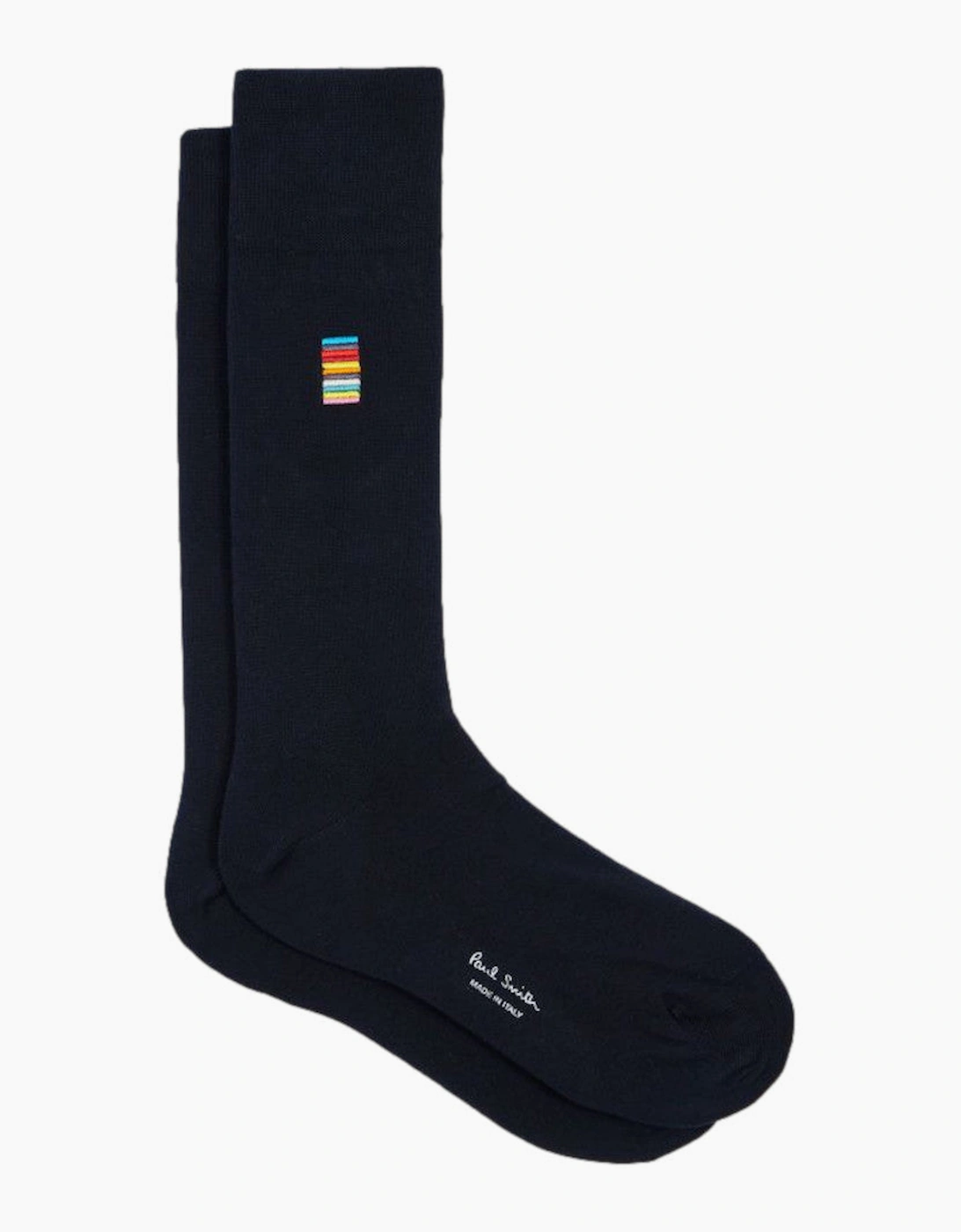 Men's Paul Smith  Alfie Signature Embroidered Socks 47 Navy - Black - Size: 16/14.5/8/15/8.5/15.5/9/13/13.5/14/6.5/7/7.5/11.5/5/12/5.5/12.5/6/3.5/3/10